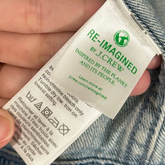 J.Crew Denim Jacket Women’s Medium Classic Blue Trucker Jean Jacket - Picture 4 of 5